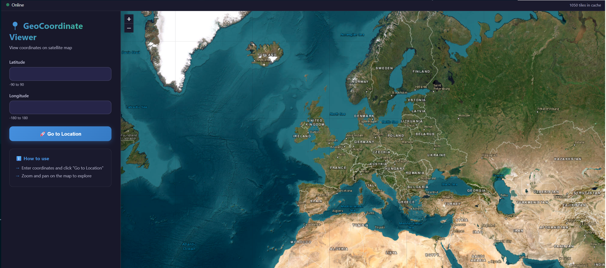 GeoCoordinate Viewer